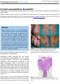 Cover page: Is it just a psoriasiform dermatitis?