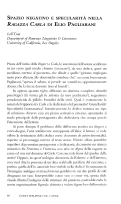 Cover page: Spazio negativo e specularità nella <em>Ragazza Carla</em> di Elio Pagliarani