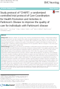 Cover page: Study protocol of “CHAPS”: a randomized controlled trial protocol of Care Coordination for Health Promotion and Activities in Parkinson’s Disease to improve the quality of care for individuals with Parkinson’s disease