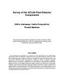 Cover page: Survey of the ATLAS Pixel Detector Components