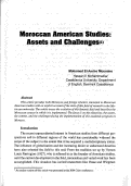 Cover page: Moroccan American Studies: Assets and Challenges