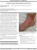 Cover page: Images in Emergency Medicine: Irritant Contact Dermatitis from Jet Fuel