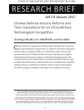 Cover page: Chinese Defense Industry Reforms and Their Implications for US-China Military Technological Competition