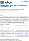 Cover page: Chromosome-level genome of the three-spot damselfish, Dascyllus trimaculatus