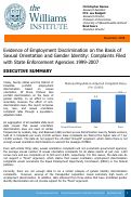 Cover page: Evidence of Employment Discrimination on the Basis of Sexual Orientation and Gender Identity: Complaints Filed with State Enforcement Agencies 1999-2007