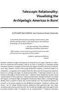 Cover page: Telescopic Relationality: Visualizing the Archipelagic Americas in Burn!