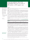 Cover page: Long-term predictive value of the Framingham Risk Score for Stroke in HIV-positive vs HIV-negative men