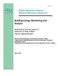 Cover page: Building Energy Monitoring and
Analysis
