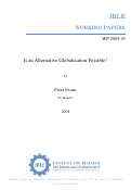 Cover page: Is an Alternative Globalization Possible?
