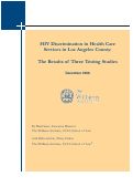 Cover page: HIV Discrimination in Health Care Services in Los Angeles County: The Results of Three Testing Studies