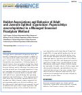 Cover page: Habitat Associations and Behavior of Adult and Juvenile Splittail (Cyprinidae: <em>Pogonichthys macrolepidotus</em>) in a Managed Seasonal Floodplain Wetland