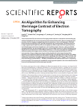 Cover page: An Algorithm for Enhancing the Image Contrast of Electron Tomography