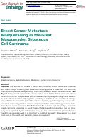 Cover page: Breast Cancer Metastasis Masquerading as the Great Masquerader: Sebaceous Cell Carcinoma