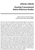 Cover page: Charting Transnational Native American Studies
