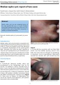 Cover page: Median raphe cyst: report of two cases