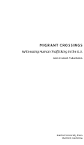 Cover page: Excerpt from Migrant Crossings: Witnessing Human Trafficking in the US