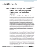 Cover page: Increased drought and extreme events over continental United States under high emissions scenario