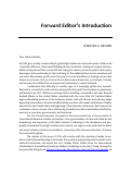 Cover page: Forward Introduction