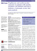 Cover page: Pioglitazone and cardiovascular outcomes in patients with insulin resistance, pre-diabetes and type 2 diabetes: a systematic review and meta-analysis