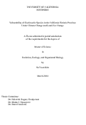 Cover page of Vulnerability of Erythranthe Species in the California Floristic Province Under Climate Change and Land-Use Change