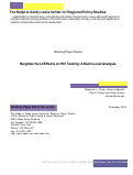 Cover page: Neighborhood Effects on HIV Testing: A Multi-Level Analysis